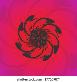 Abstract wave background, futuristic shapes illustration.