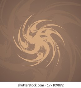 Abstract wave background, futuristic shapes illustration.