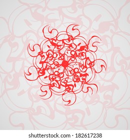 Abstract wave background, futuristic shapes illustration.