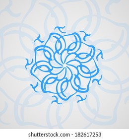 Abstract wave background, futuristic shapes illustration.