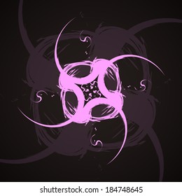 Abstract wave background, futuristic shapes illustration.
