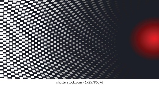 Abstract wave background. Futuristic twisted grunge pattern. Vector modern optical pop art texture for posters, business cards, cover, labels mock-up, stickers layout