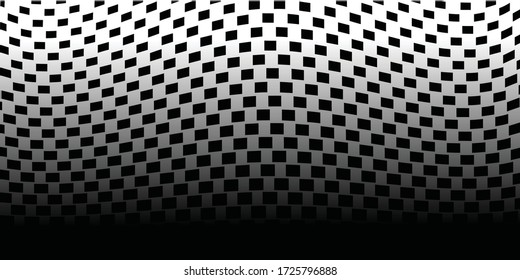 Fondo abstracto de la ola. Futurista estampado retorcido. Vector textura moderna de arte pop óptico para afiches, tarjetas de visita, portada, maqueta de etiquetas, disposición de pegatinas