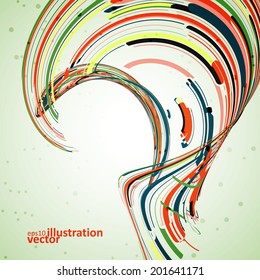 Abstract wave background, futuristic vector illustration eps10