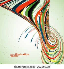 Abstract wave background, futuristic vector illustration eps10