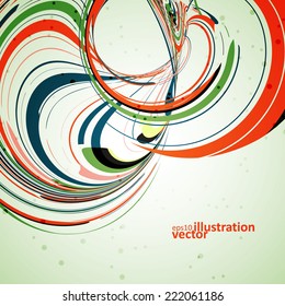 Abstract wave background, futuristic vector illustration eps10