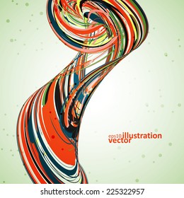 Abstract wave background, futuristic vector illustration eps10