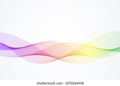 Abstract wave background. Geometric template for your design brochure, flyer, report, website, banner. Vector illustration