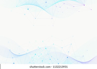 Abstract wave background. Geometric template for your design brochure, flyer, report, website, banner. Vector illustration