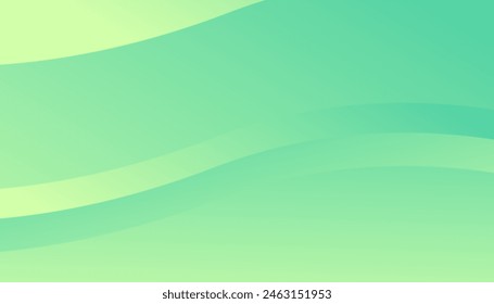 abstract wave background with green and blue color. Applicable for gift card,cover,poster. Poster design