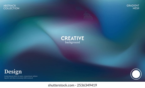 El fondo de onda Abstractas con la combinación verde y púrpura es elegante, hermoso y lujoso. Colores pastel minimalistas