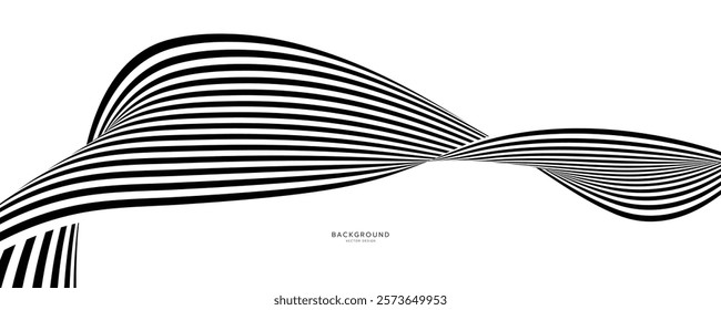 Abstract wave background illustration vector design