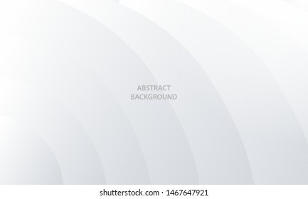 Abstract wave background with light silver element. Modern white background design.