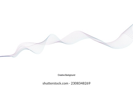 abstract wave background line circular gradient style