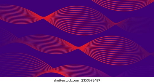Abstract Wave Background Line Design