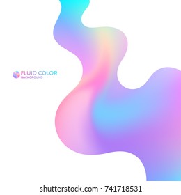 Abstract wave background. Liquid paint. Iridescent background 