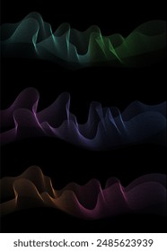 Abstract wave background. Background made of curves. Wave background.