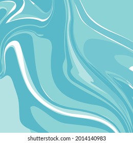 Abstract wave background with marble texture. Green modern pattern with effect marble rock. Vector illustration