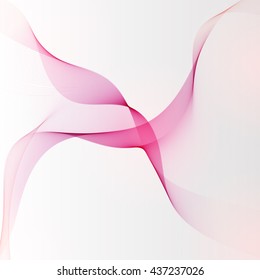 Abstract wave background. Modern business and technology background for business cards, typography. Soft pink wave.