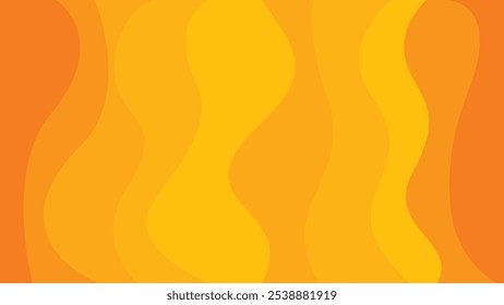 Fondo abstracto de la onda Naranja Estética Forma Fondo de pantalla Anuncio