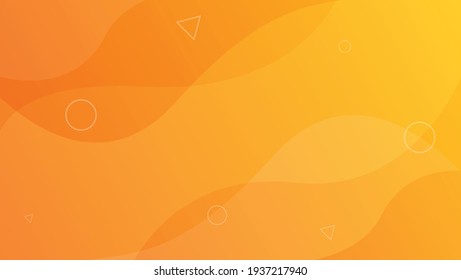 abstract wave background with orange color.vector illustration