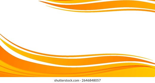 Fondo de onda Abstractas. fondo de Anuncio de onda de negocios naranja y blanco.