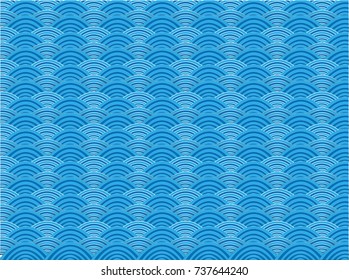 Abstract wave background pattern.-illustration,blue background, curve, line