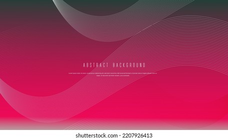 abstract wave background with pink color template vector