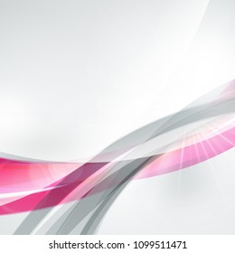 Abstract wave background for poster, flyer, bunner templates. Vector illustration