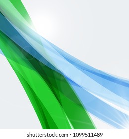 Abstract wave background for poster, flyer, bunner templates. Vector illustration