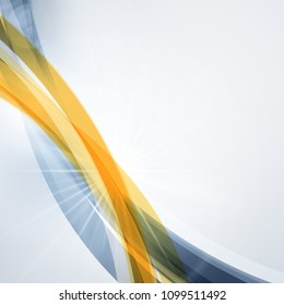 Abstract wave background for poster, flyer, bunner templates. Vector illustration