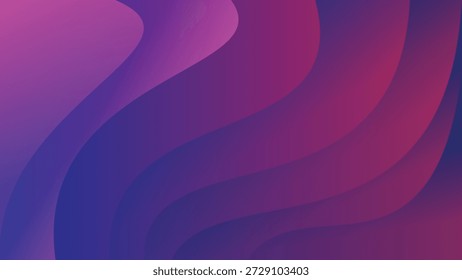 Abstract wave background with purple and blue color gradients