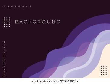 Abstract wave background in purple color
