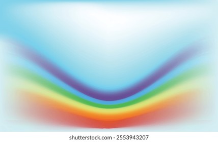 Abstract wave background with rainbow colours. 