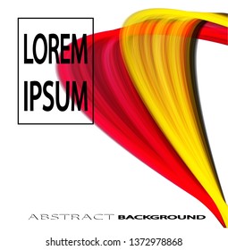 Abstract wave background red