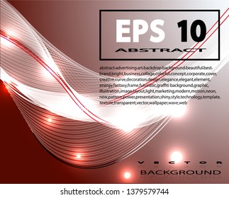 Abstract wave background red