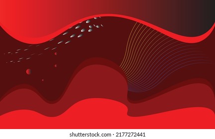 color rojo de fondo de onda abstracto