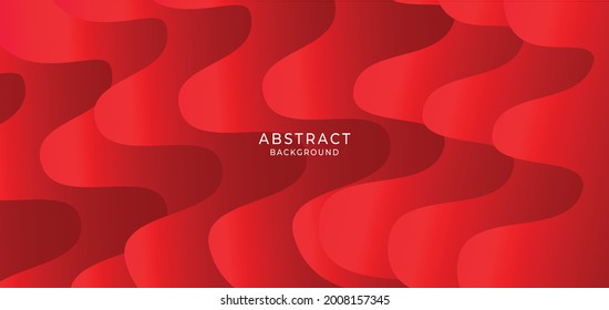 Abstract Wave background red gradient. Vector illustration