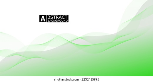 abstract wave background with a simple but modern blend of green color, eps vector file, still editable.