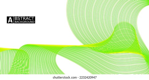 fondo de onda abstracta con una mezcla simple pero moderna de colores verde y amarillo, archivo vector eps, aún editable.