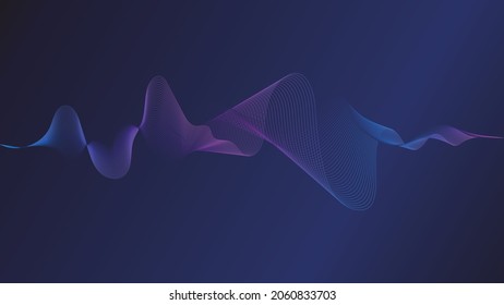 Abstract wave background, Sound wave background, Wave lines background Vector illustration EPS 10