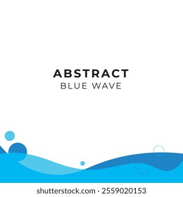 Abstract wave background template for business letterhead, business card, book cover, cover banner, social post or packaging, curve vector swirl modern template Blue and light grey