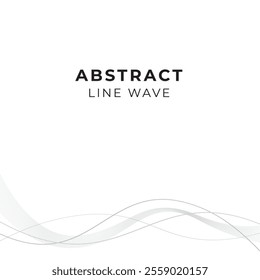 Abstract wave background template for business letterhead, business card, book cover, cover banner, social post or packaging, curve vector swirl modern template Blue and light grey