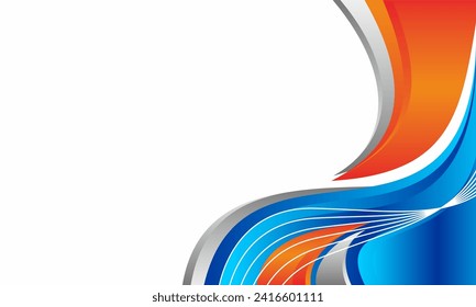 Abstract wave background template design