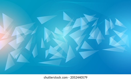 Abstract wave  background with triangle vector. Good for use as banner, web, and backdrop
 
