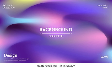 Abstract wave background vector design with combination of bright colors, beautiful and luxurious. Minimalist pastel colors, a combination of dark and light color effects