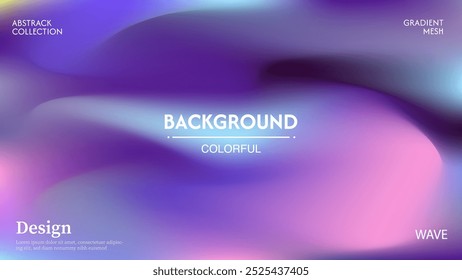 Abstract wave background vector design with combination of bright colors, beautiful and luxurious. Minimalist pastel colors, a combination of dark and light color effects