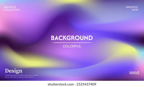 Abstract wave background vector design with combination of bright colors, beautiful and luxurious. Minimalist pastel colors, a combination of dark and light color effects