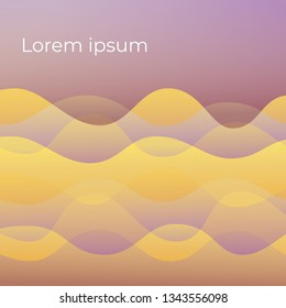 Abstract wave background. Сolorful Vector illustration.