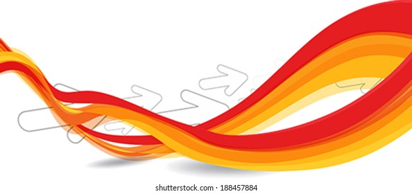 Abstract Wave Background Vector illustration 